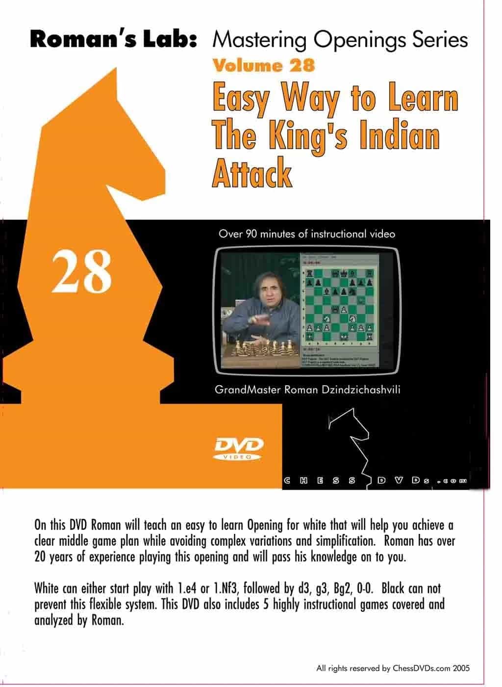 E-Dvd Roman's Lab - Volume 28 - The Easy Way To Learn The King's Indian Attack
