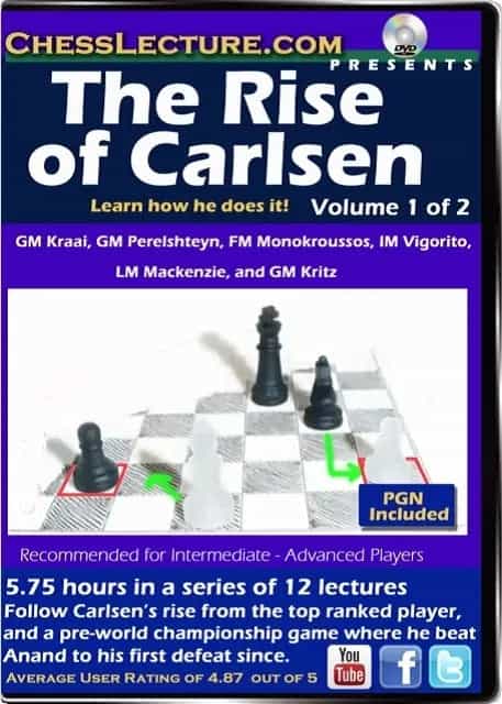 E-Dvd The Rise Of Carlsen - 2 Dvds - Chess Lecture - Volume 100