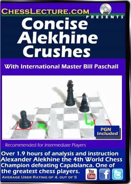 E-Dvd Concise Alekhine Crushes - Chess Lecture - Volume 110