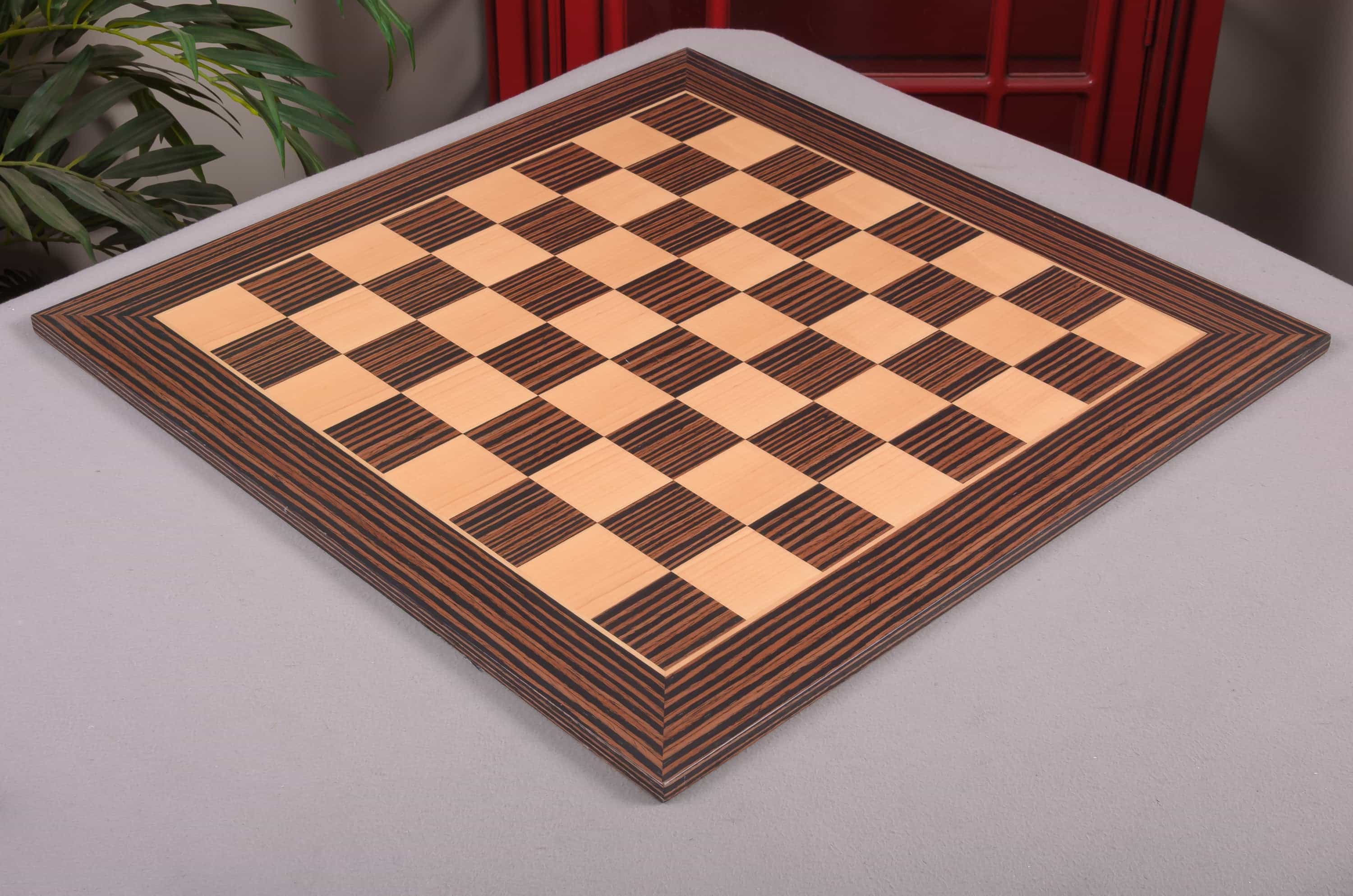 Imperfect - 2.25" - Tiger Ebony - Classic Traditional Chessboard