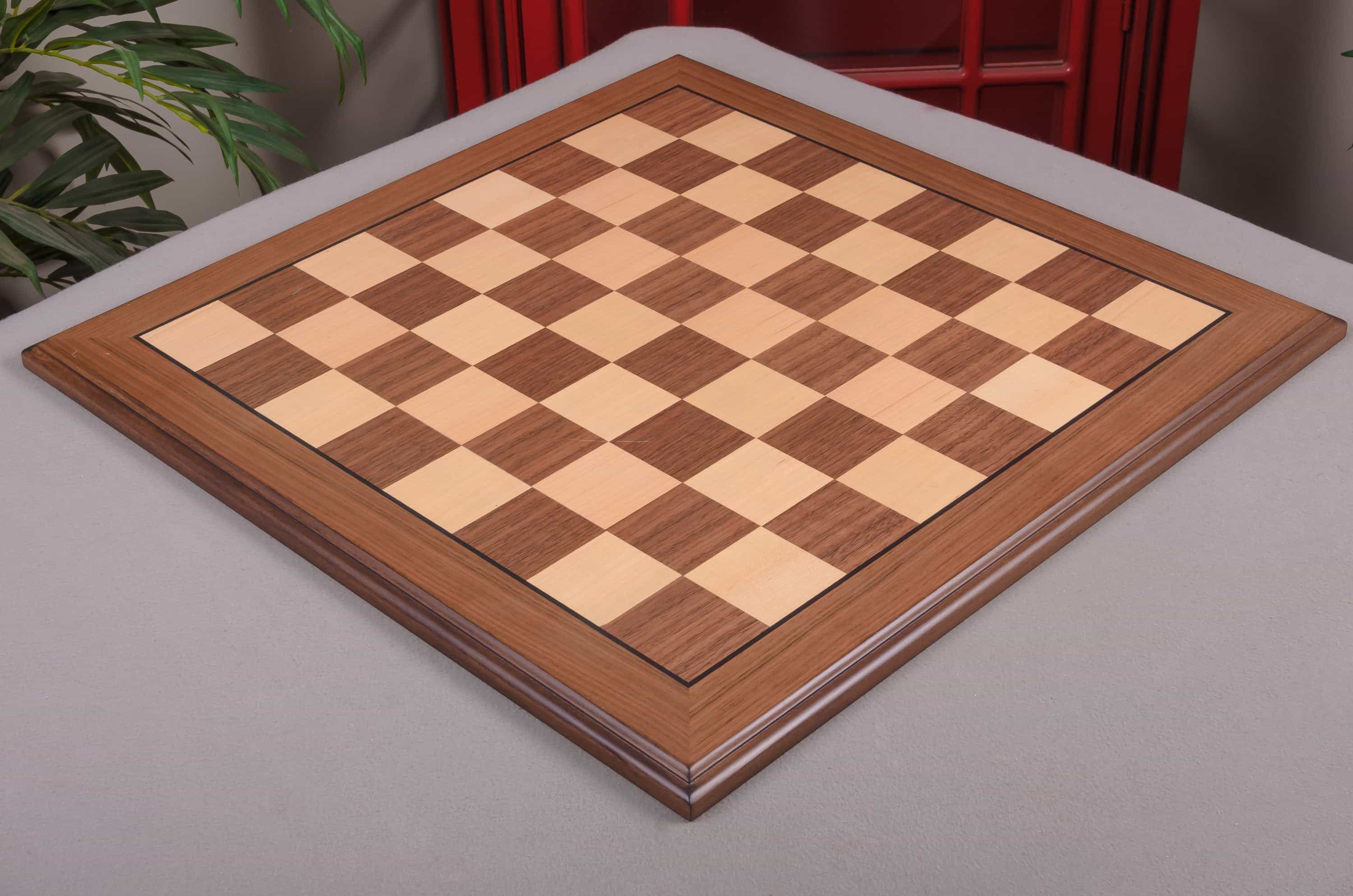 Imperfect - 2.25" - Walnut - Superior Traditional Chess Board