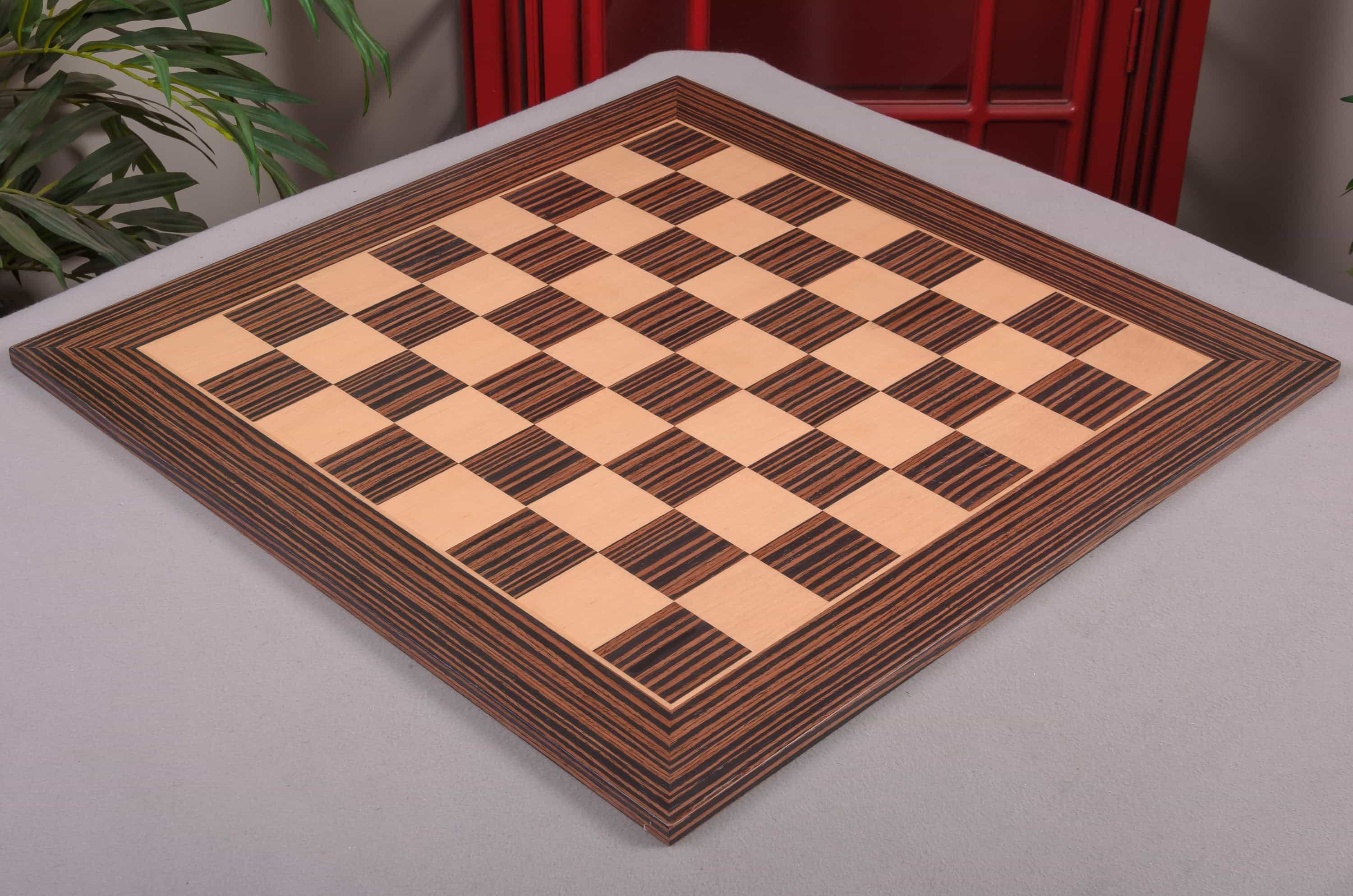 Imperfect - 2.25" - Tiger Ebony - Classic Traditional Chessboard