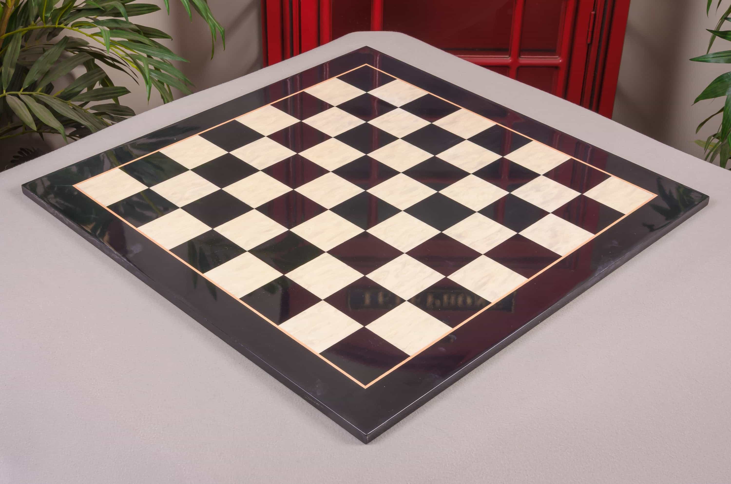 Imperfect - 2.5" - Black Gloss - Classic Traditional Chessboard