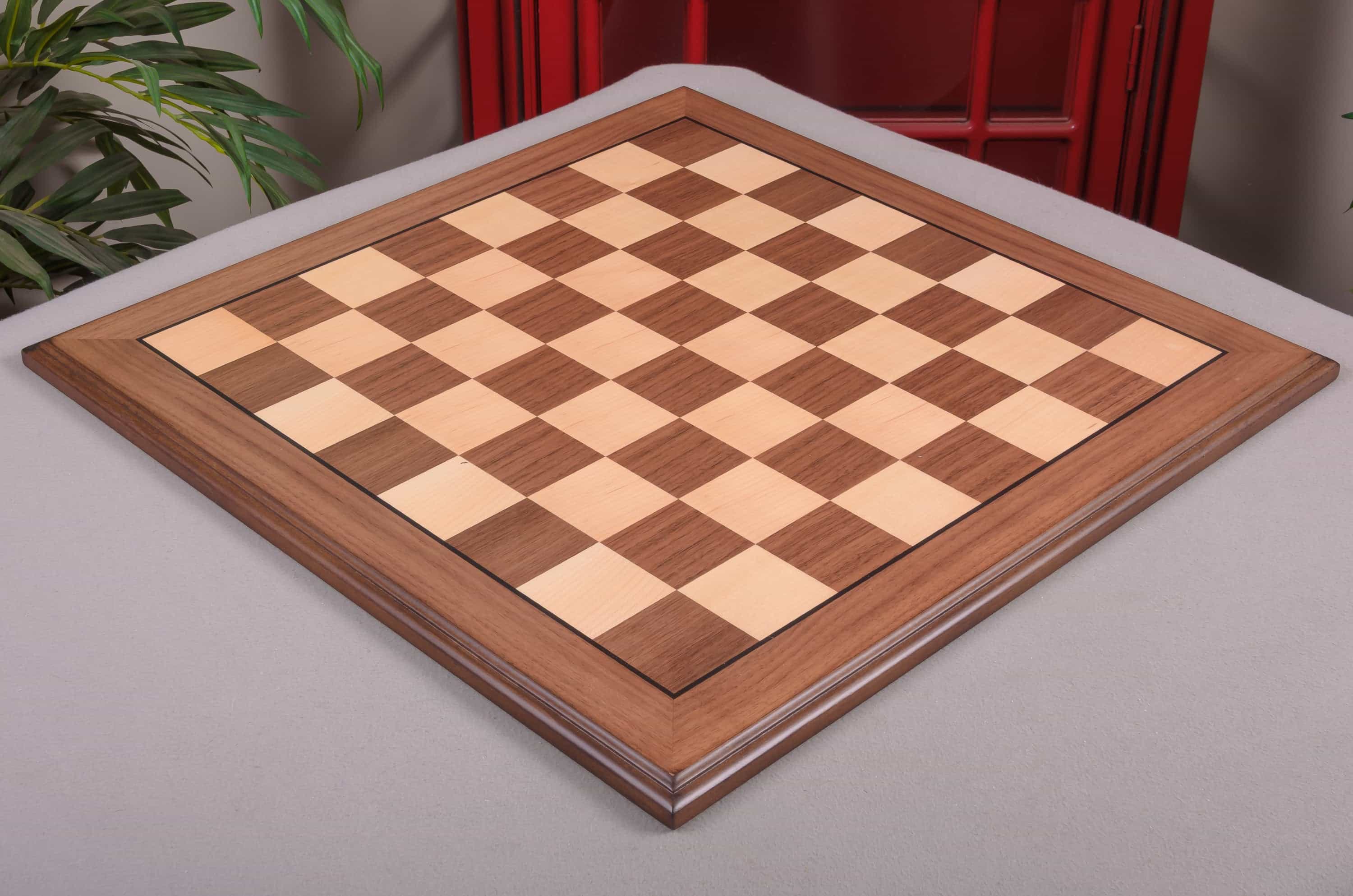 Imperfect - 2.25" - Walnut - Superior Traditional Chess Board