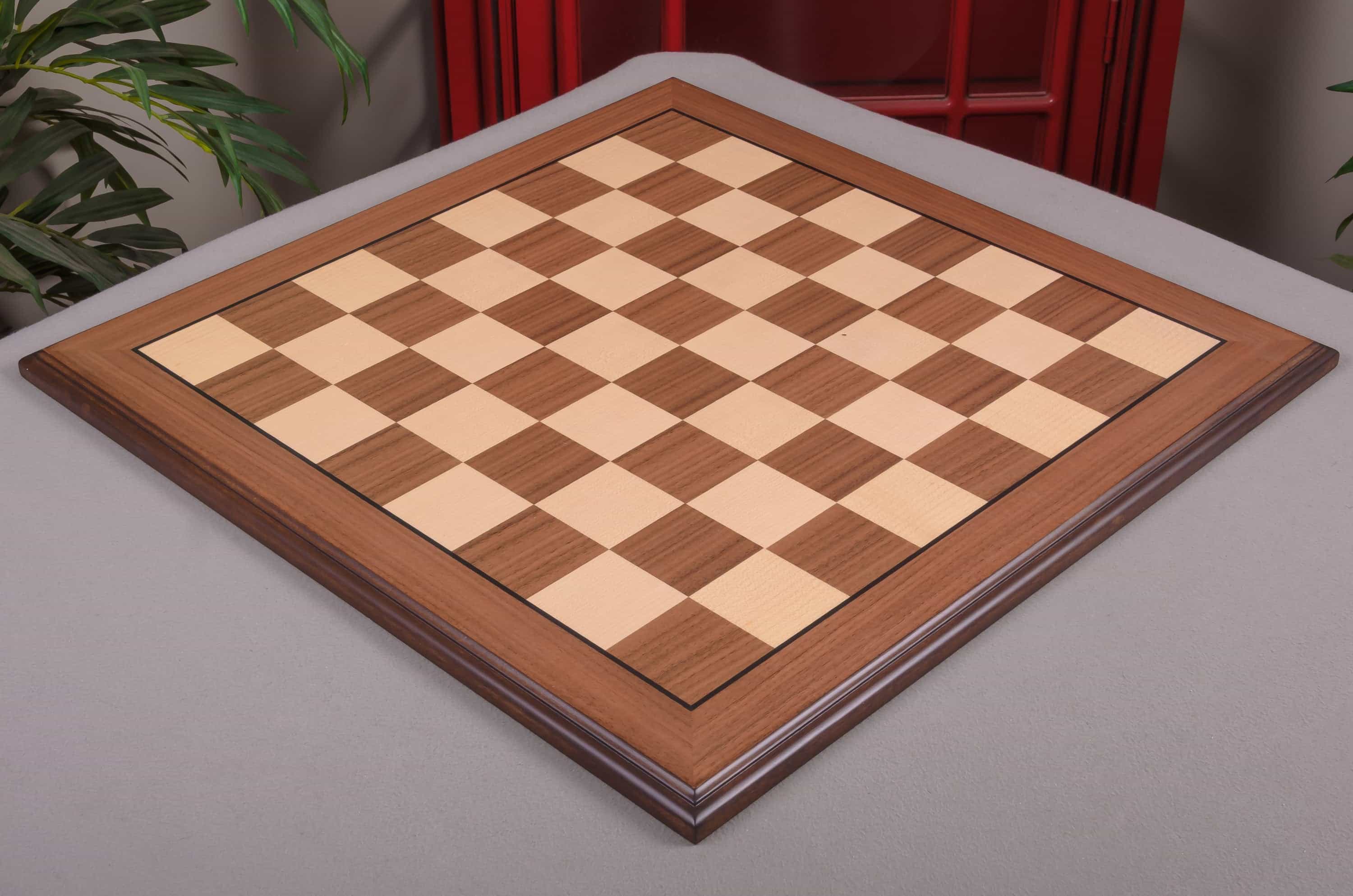 Imperfect - 2.25" - Walnut - Superior Traditional Chess Board