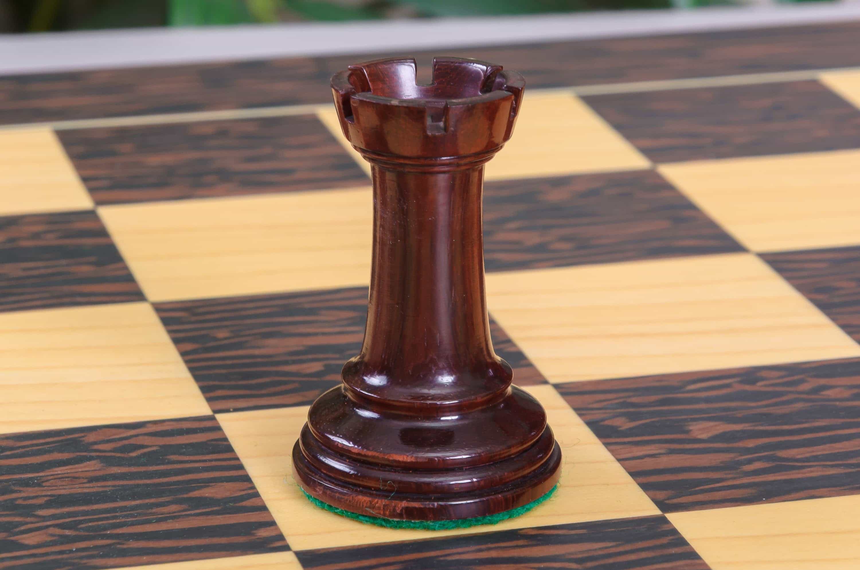 Imperfect - Westminster Wooden Chessmen - Genuine Ebony / Boxwood - 4.4" King