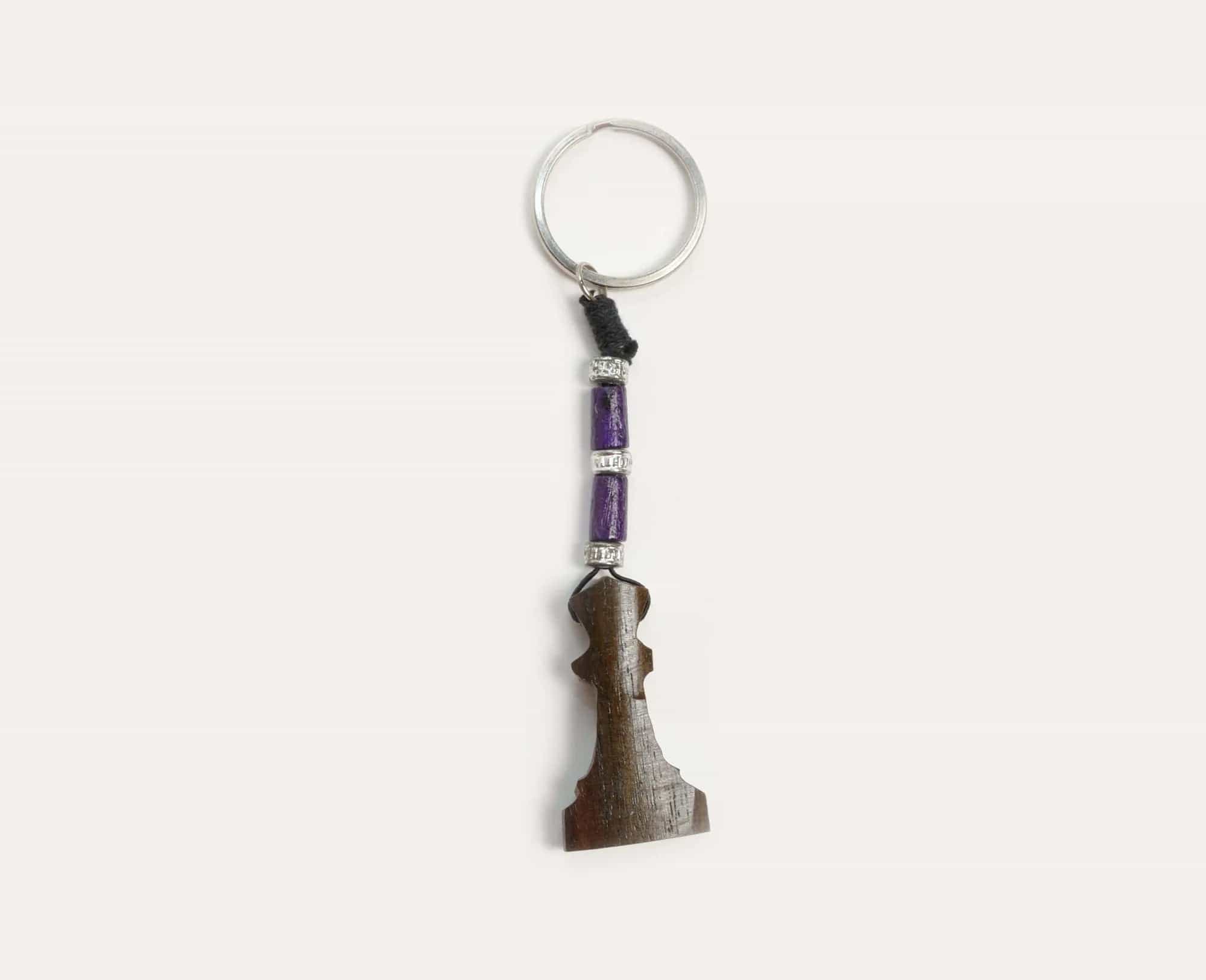 Wooden Chess Key Chain