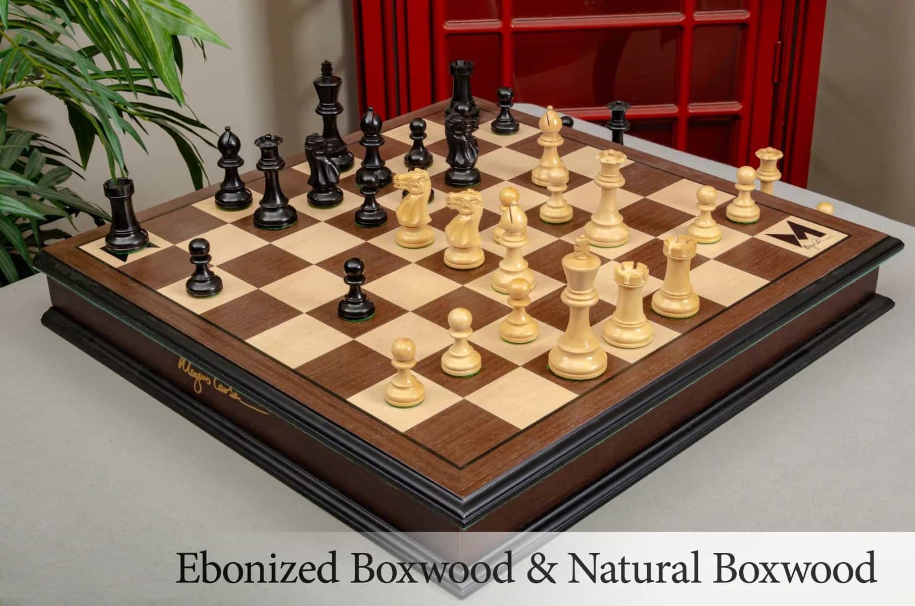 The Magnus Carlsen Luxury Signature Casket & Chess Set Combination