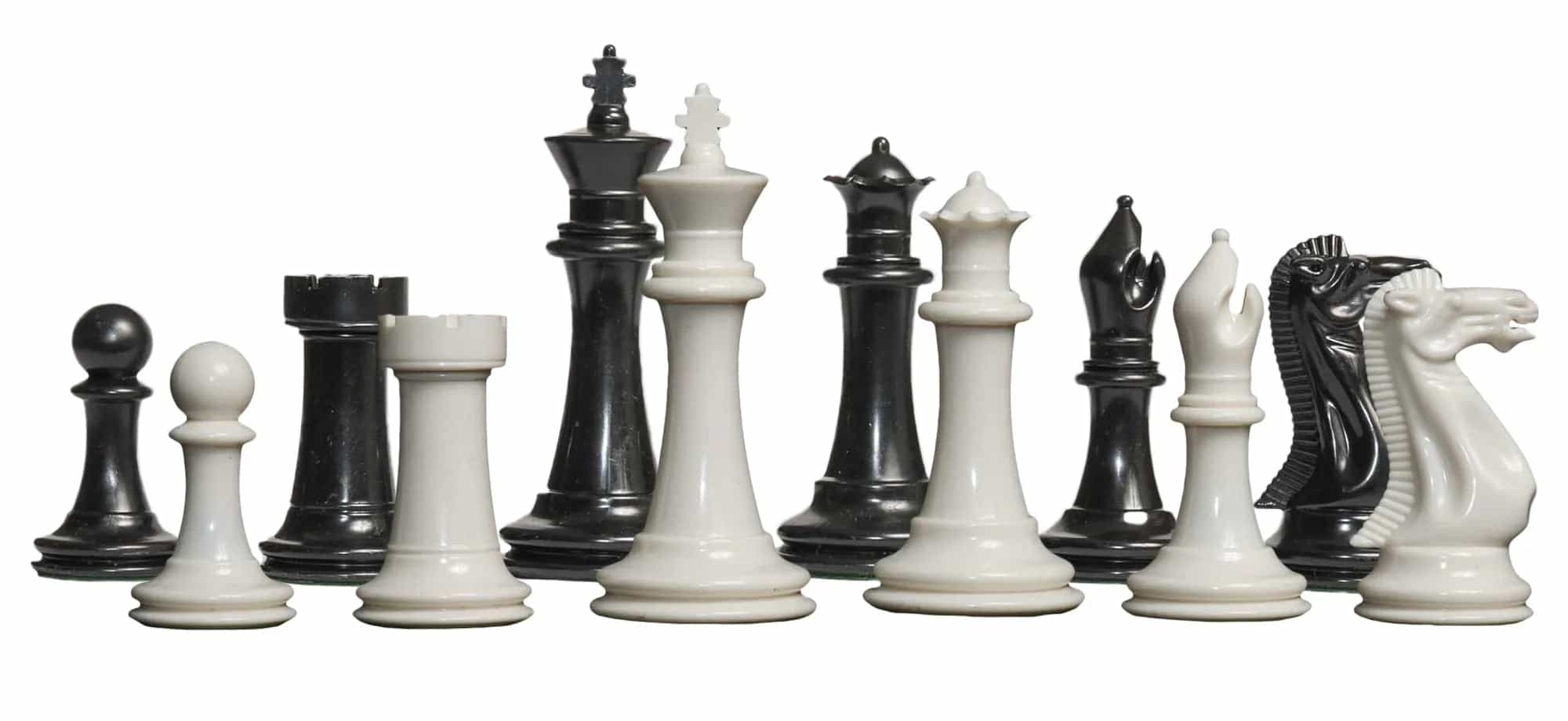 Big Knight 3.875" King Chessmen Set