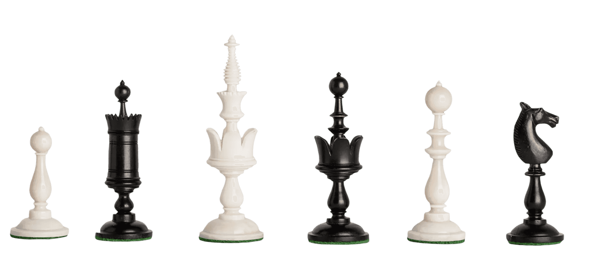 The Selenus Luxury Bone Chess Pieces - 4.0" King