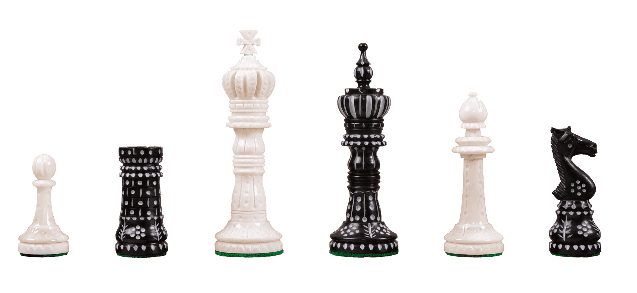 Worthington Luxury Bone Chess Pieces - 4.0" King