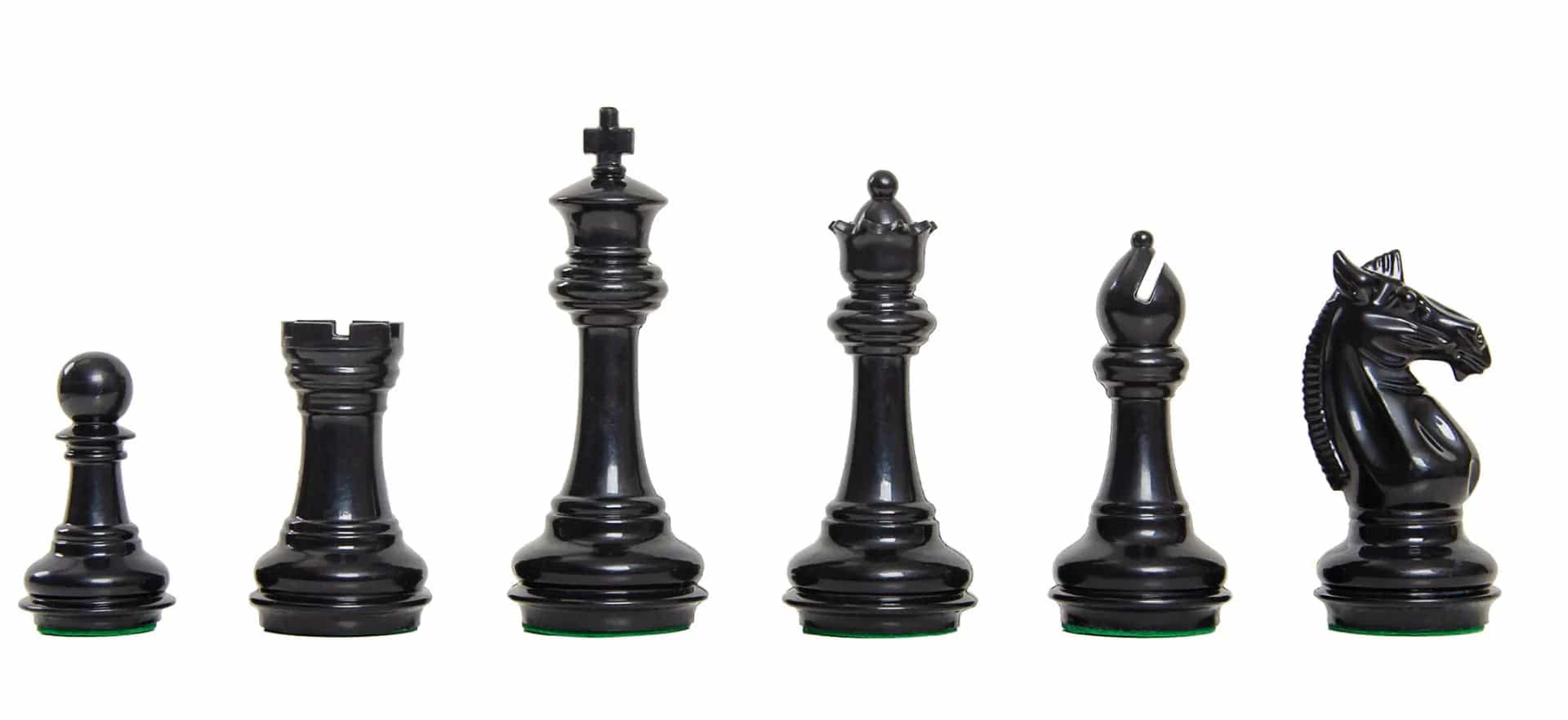 The Knight Templar Series Plastic Chess Pieces - 3.75" King