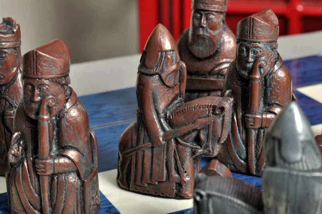 The Isle Of Lewis Chess Pieces - 3.5" King - Metallic