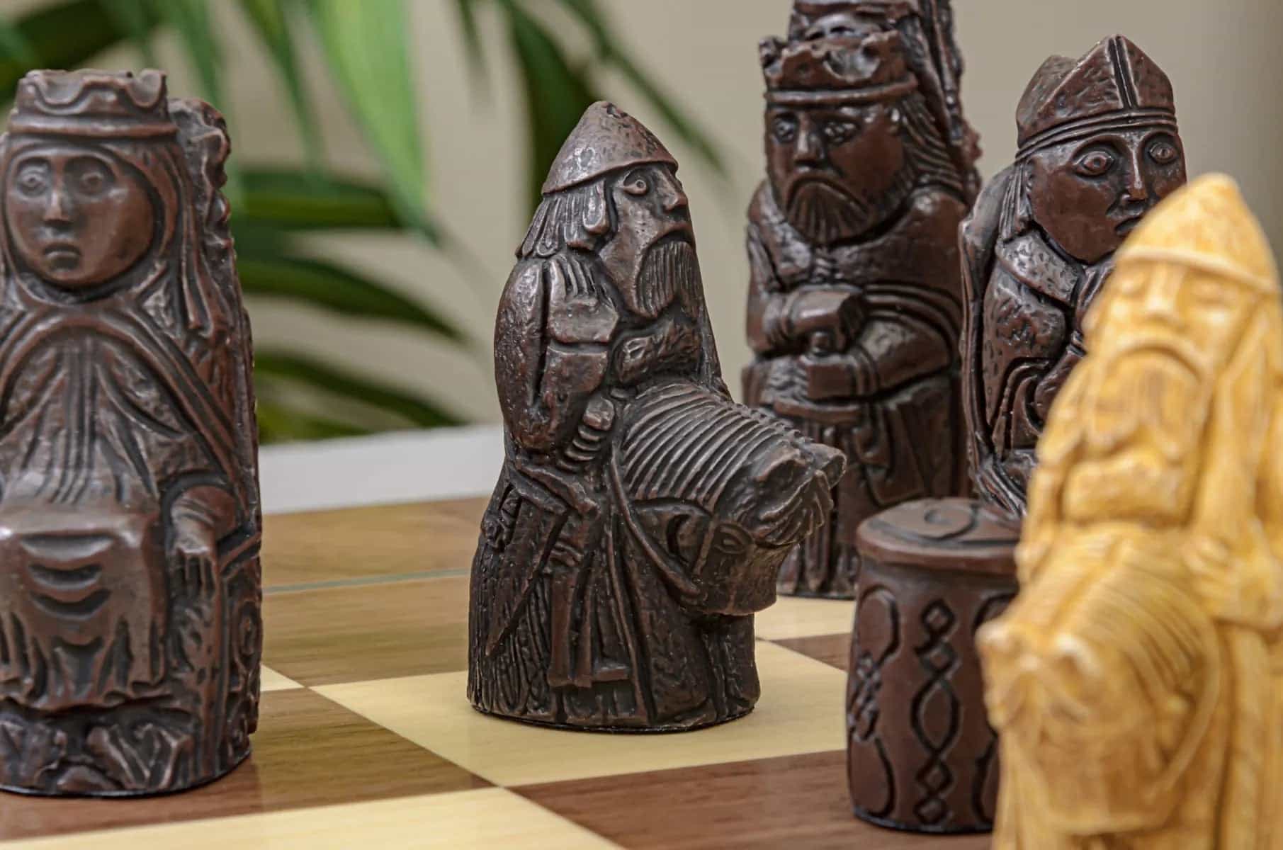 The Medieval Series Chess Pieces - 3.6" King - Brown And Natural
