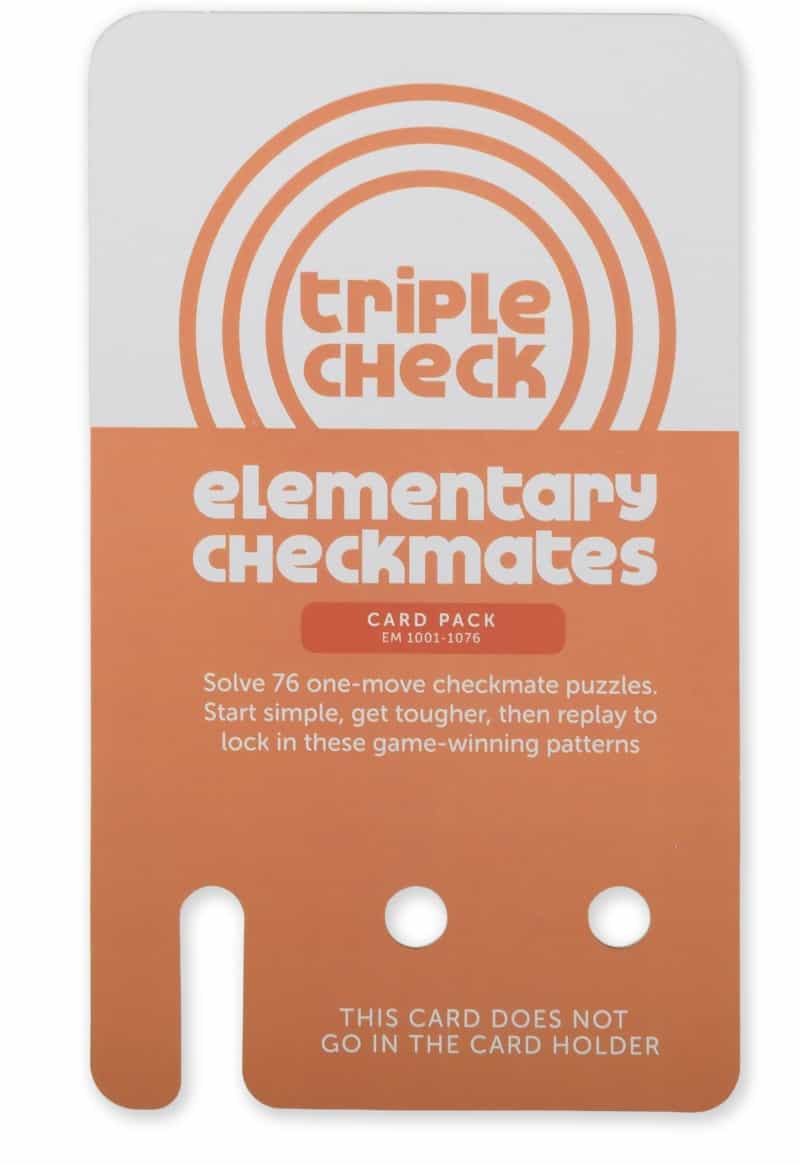 Triple Check Elementary Checkmates Deck (Cards Only)