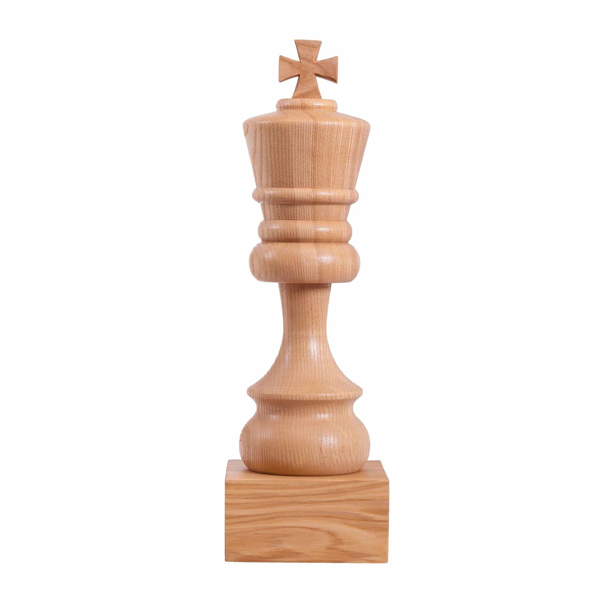 Decorative Wood Chess Piece - King