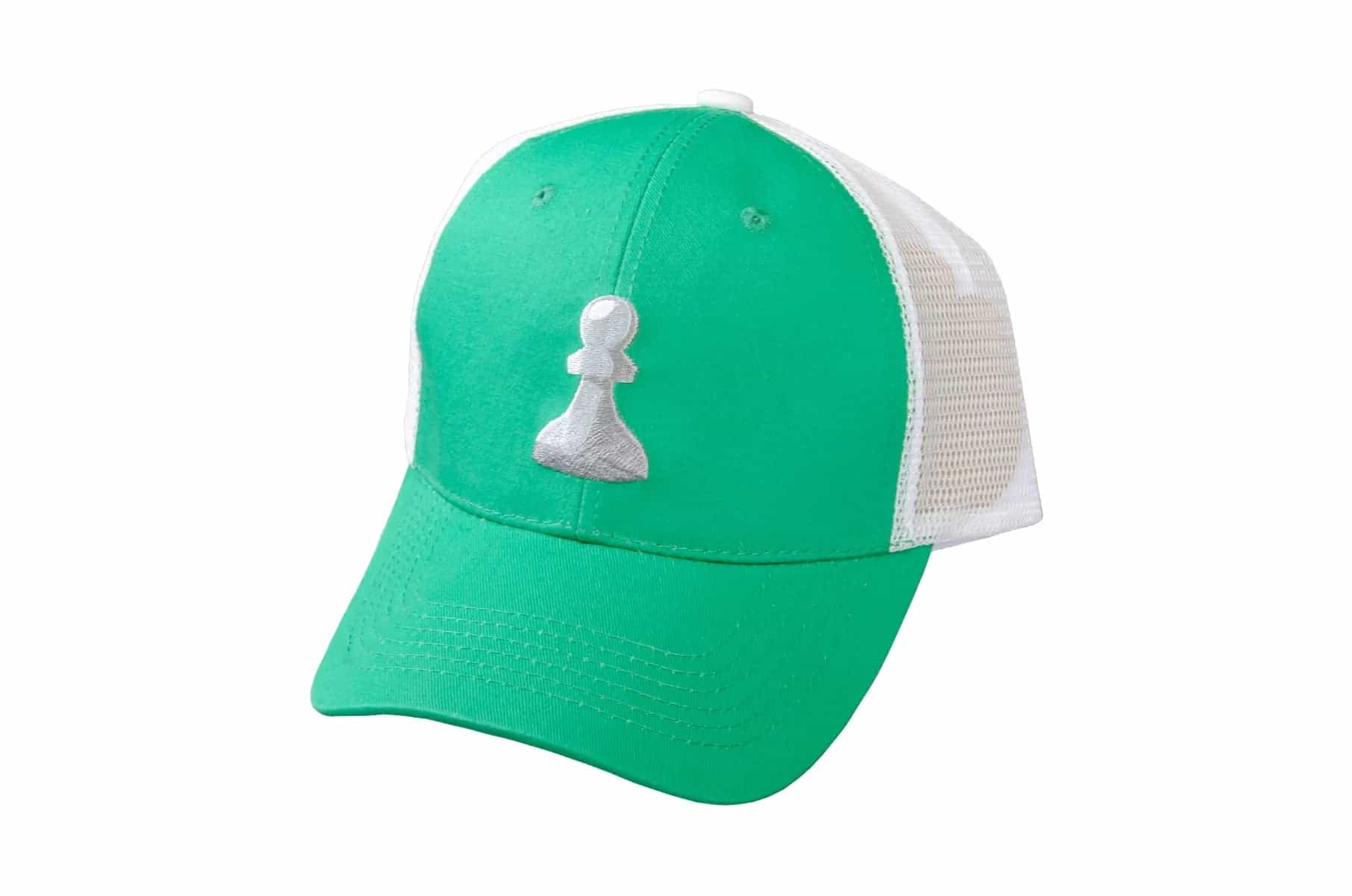 Chess.Com Trucker Hat - Green & White