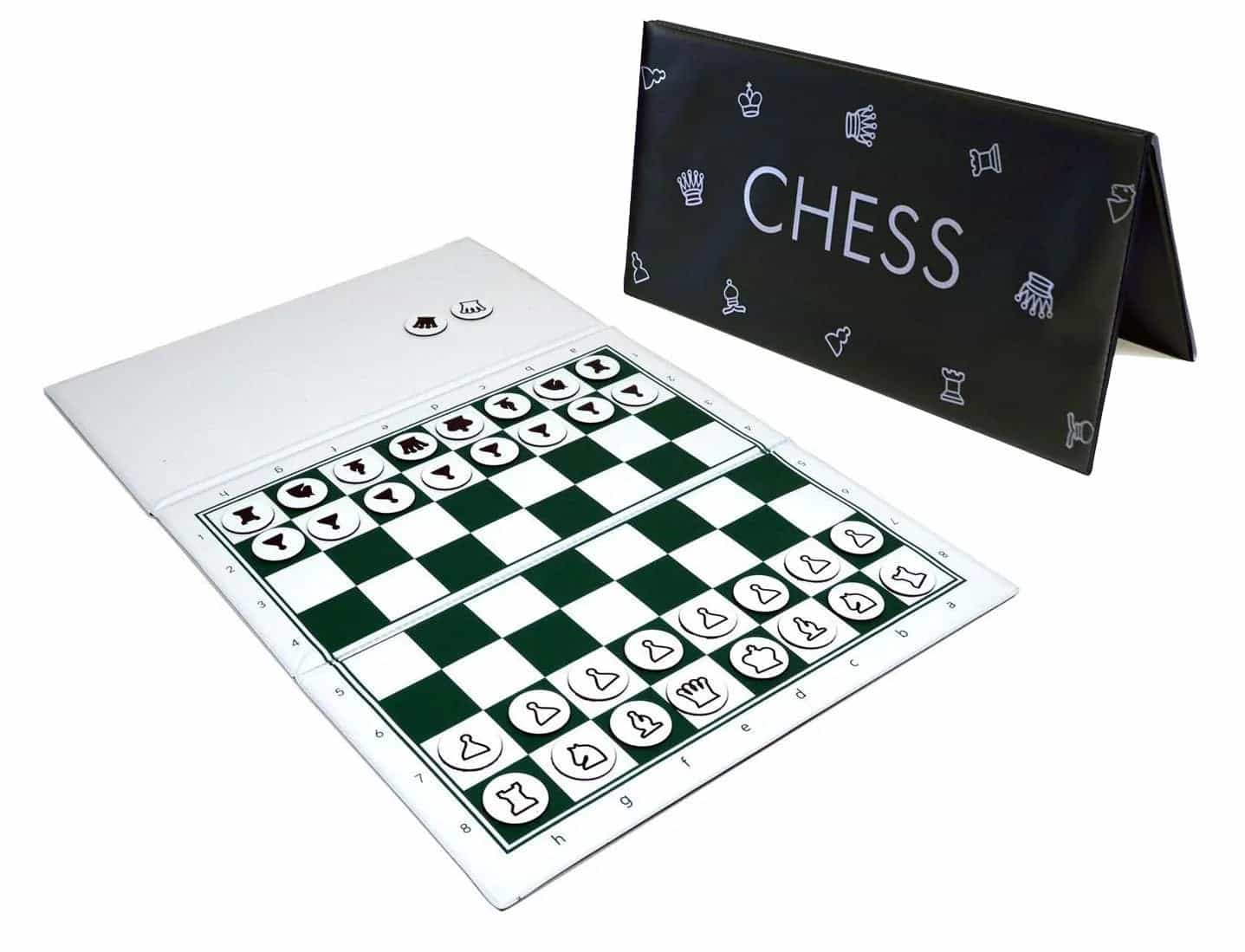 Checkbook Magnetic Travel Chess Set - 8.5" x 8.5" Board