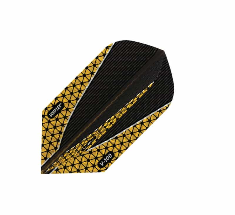 Dimplex Flight Black with Gold V Line