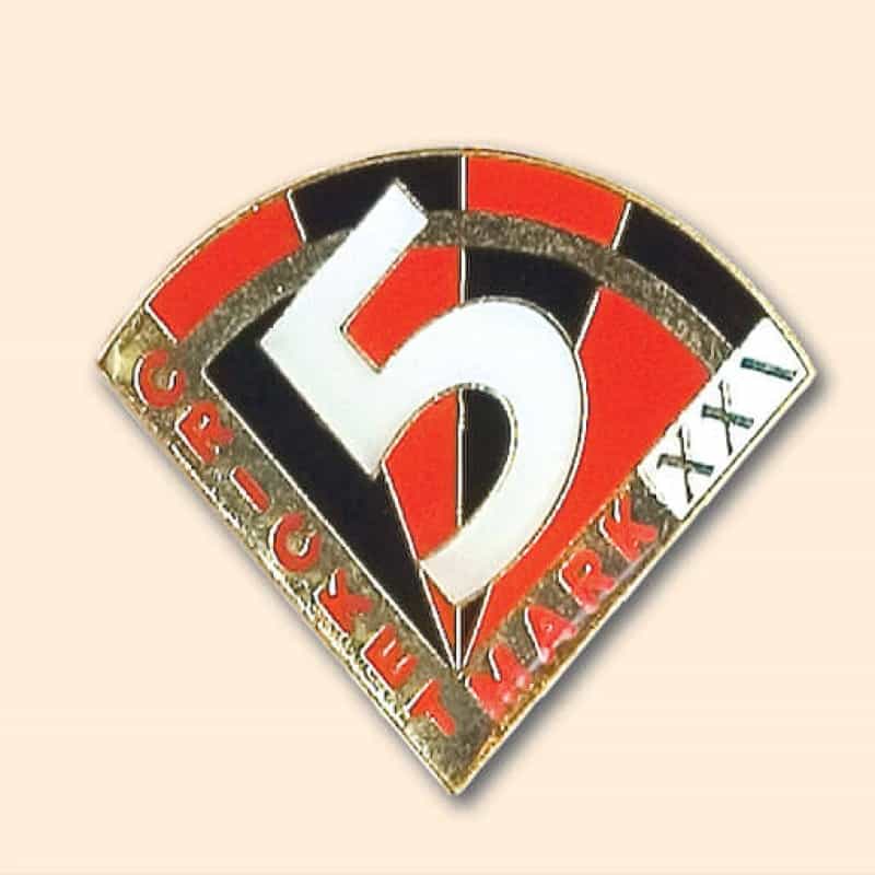 Award Pin – Cricket 5 Mark