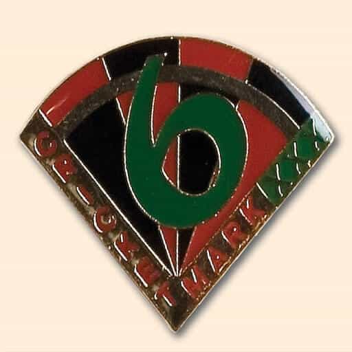 Award Pin – Cricket 6 Mark