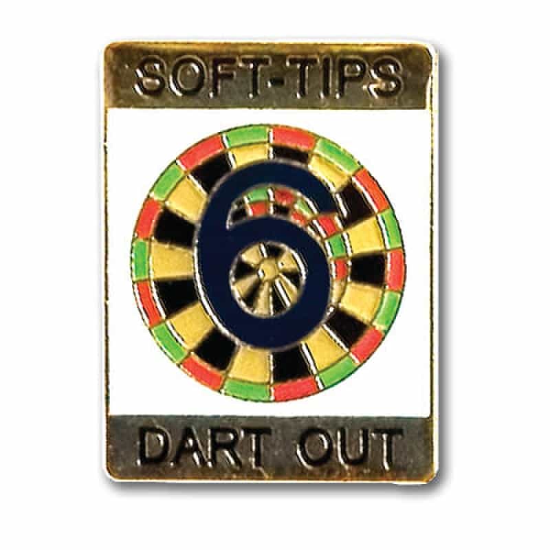 Award Pin – Soft Tip- 6 Dart Out