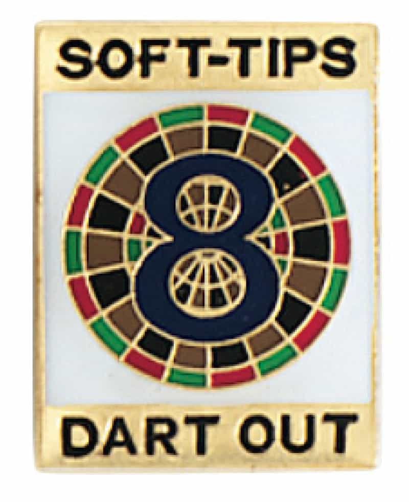 Award Pin – Soft Tip 8 Dart Out