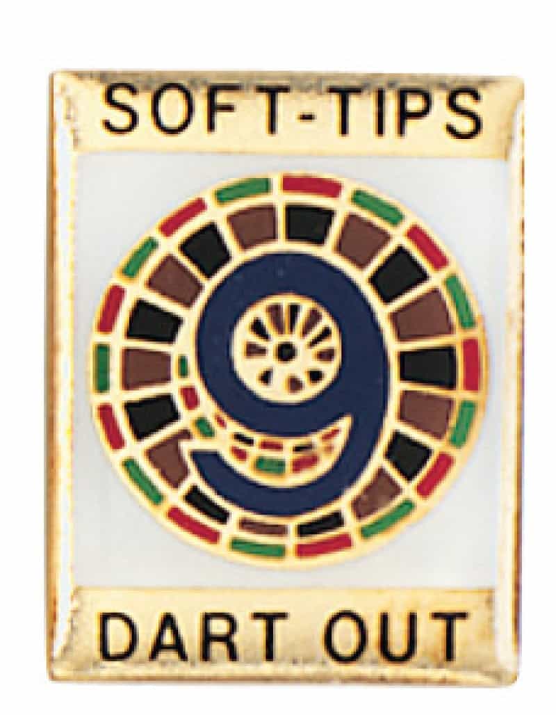 Award Pin – Soft Tip 9 Dart Out