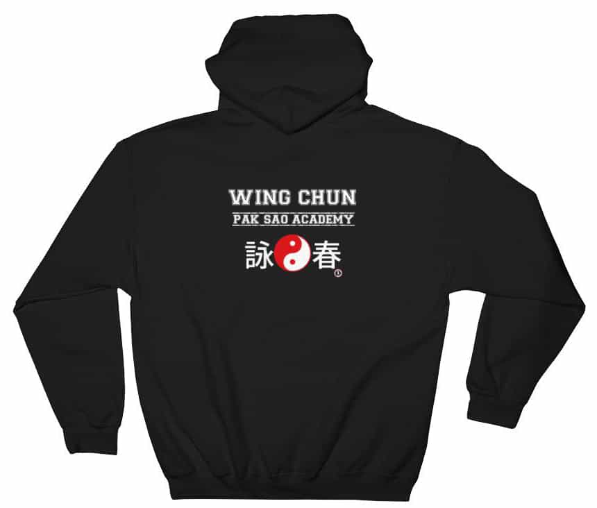 Wing Chun Pak Sao Academy Black Hoodie