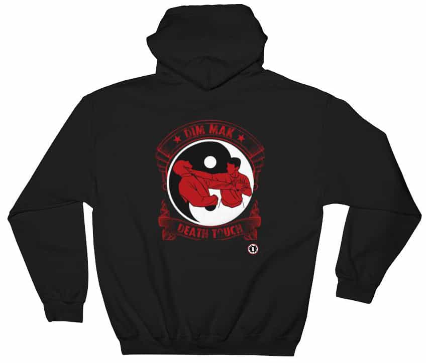 At1505a Chinese Dim Mak Death Touch Hoodie Black Sweatshirt