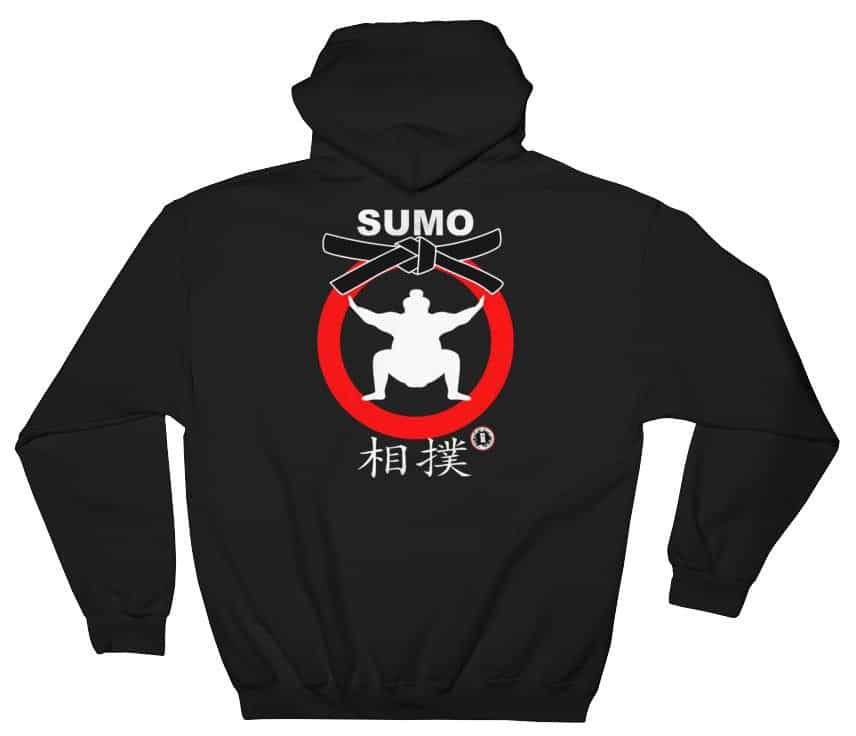 Japanese Sumo Wrestling Black Hoodie