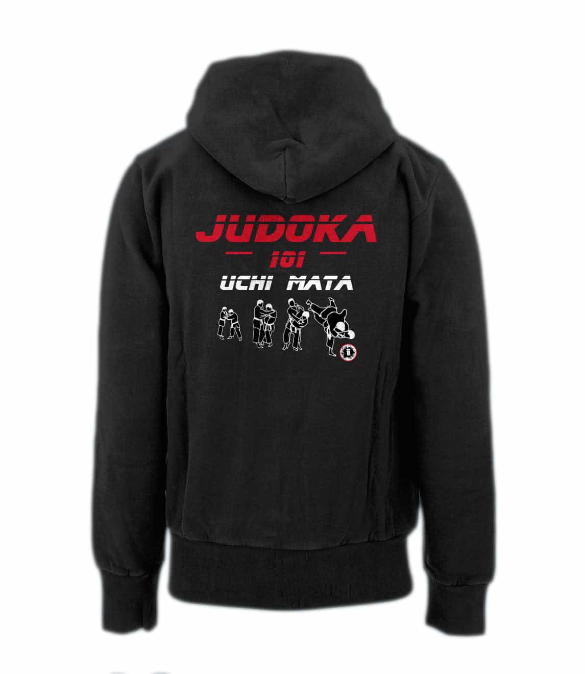 Judoka 101 Uchi Mata Hoodie Black Sweatshirt