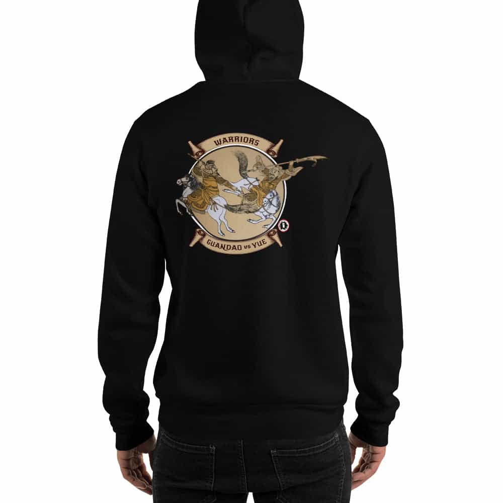 Chinese Warriors Guandao vs Yue Black Hoodie