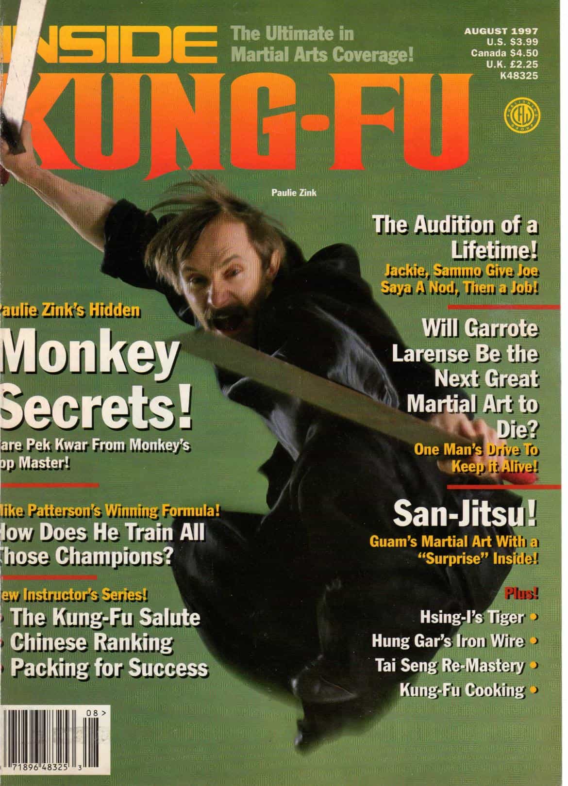 Digital Magazine Inside Kung Fu August 1997 97/08 *Collectible*