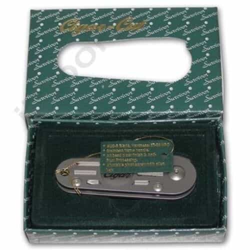 Executive Combo Cigar Cutter Folding Pocket Knife + Money Clip