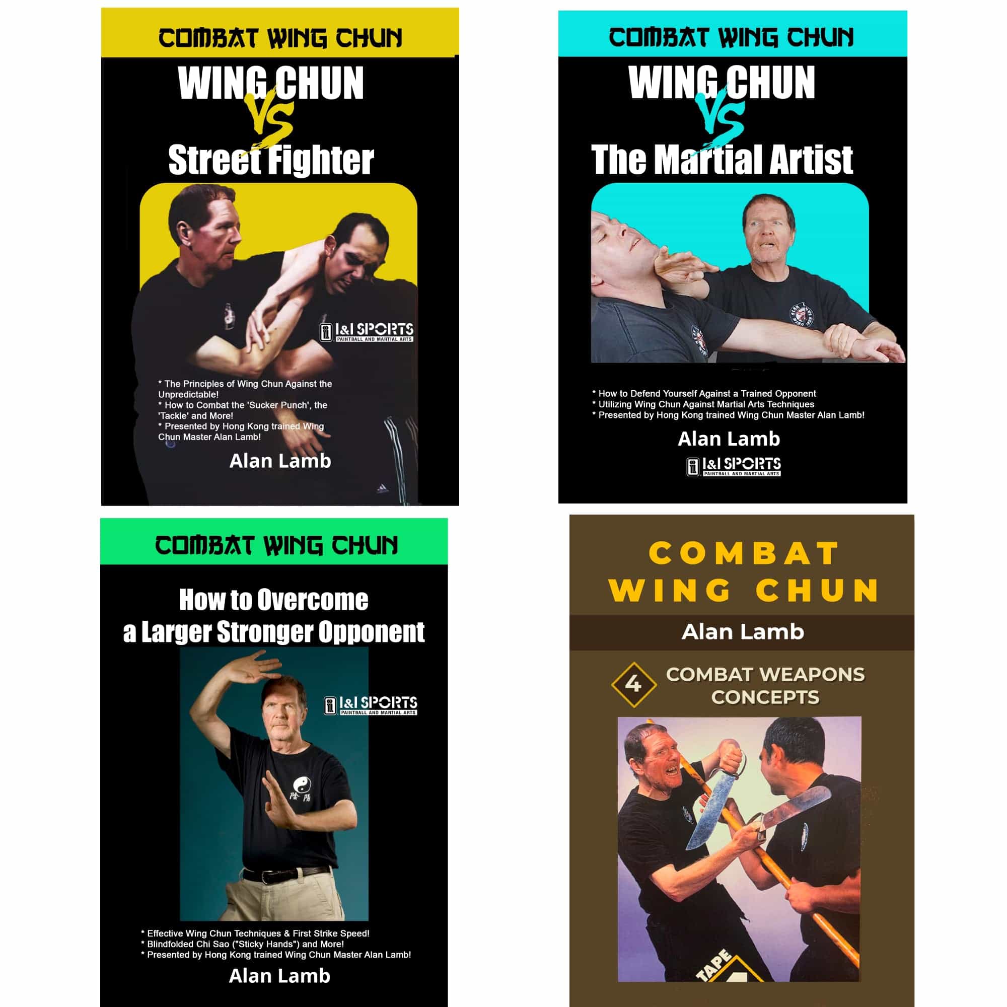 4 DVD Combat Wing Chun Set with Alan Lamb