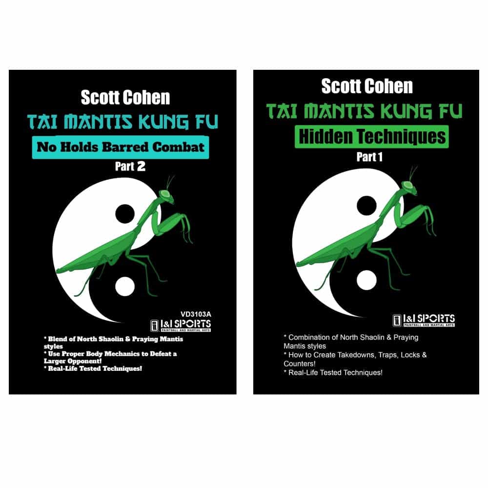 2 Dvd Set Tai Mantis Kung Fu Hidden Techniques & No Holds Barred Combat - Scott Cohen, Dvd