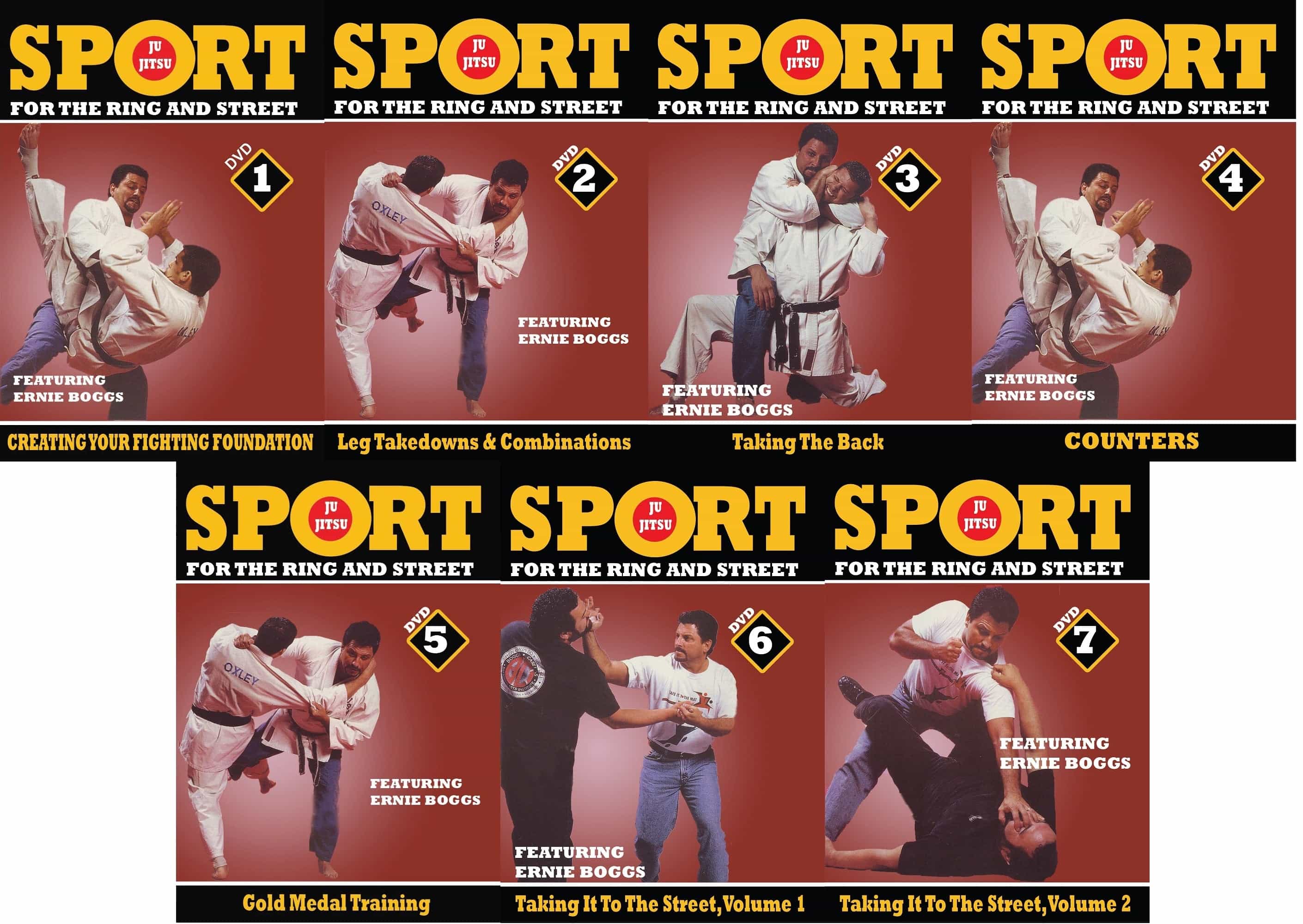 7 DVD Sport Jiu-Jitsu Ring & Street Fighting Set