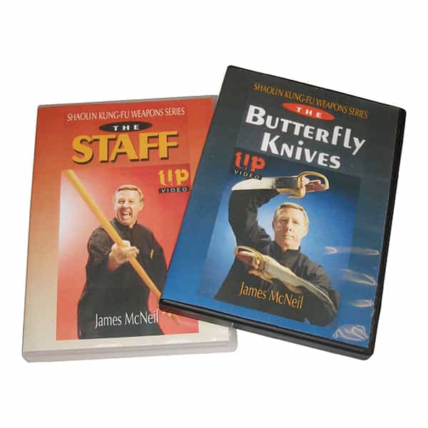 2 DVD Set Shaolin Kung Fu Weapons with James McNeil