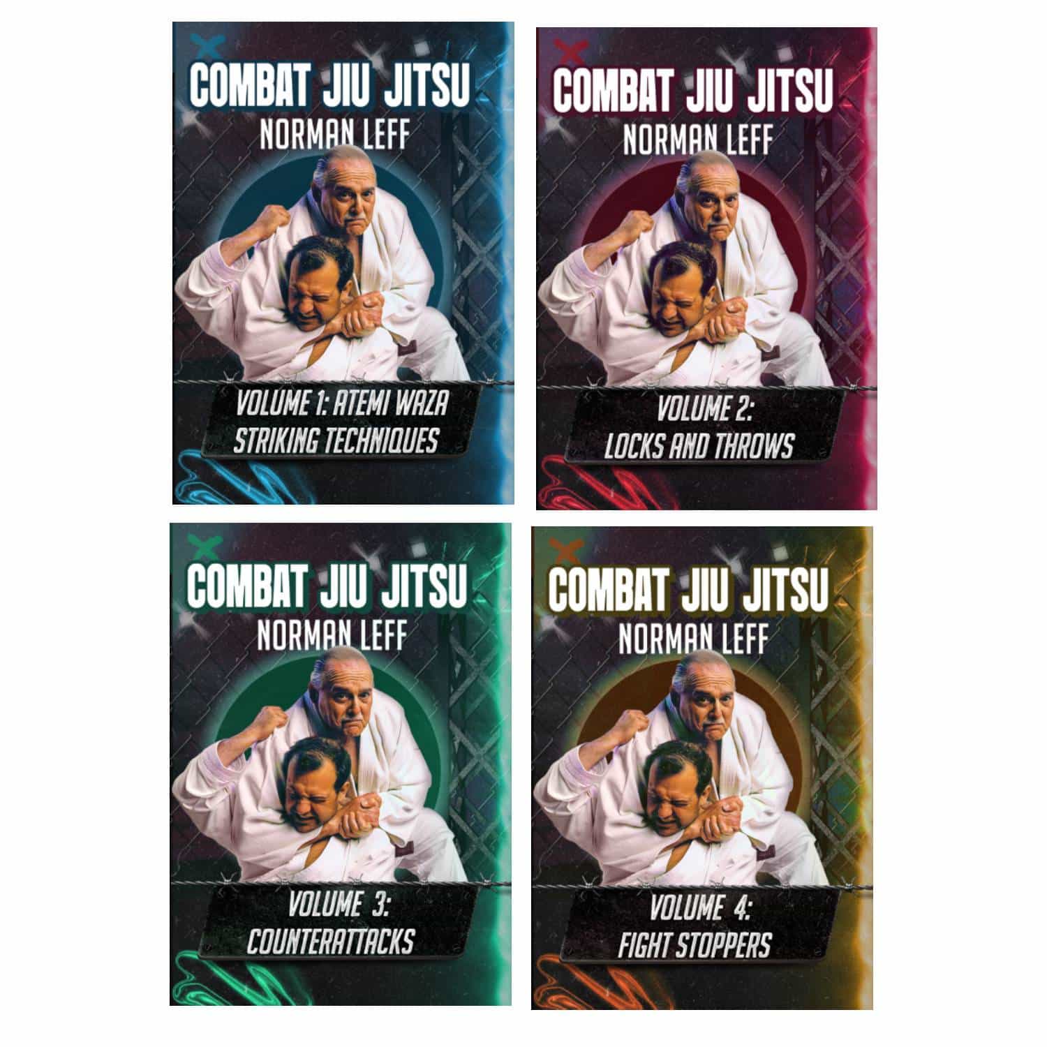 4 DVD Set Japanese Combat Jiu Jitsu - Norman Leff