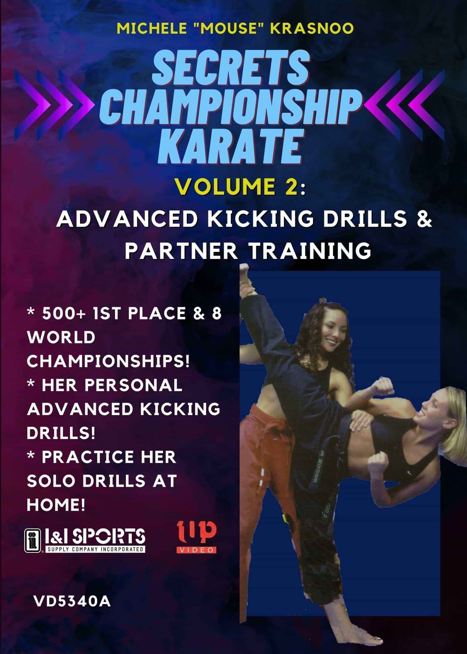 Secrets Of Championship Karate #2: Advanced Kicking Dvd Michele Krasnoo, Dvd