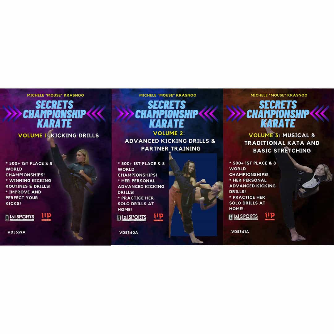 3 DVD Set Secrets of Championship Tournament Karate