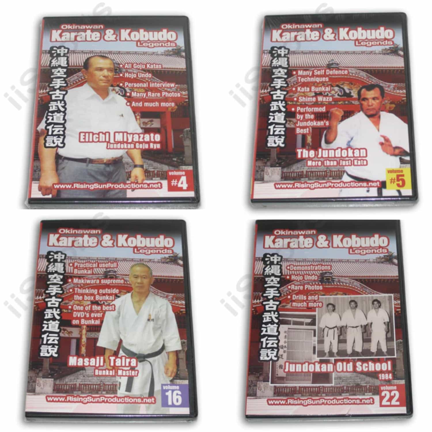 4 DVD Set Goju Ryu Karate Jundokan Eiichi Miyazato