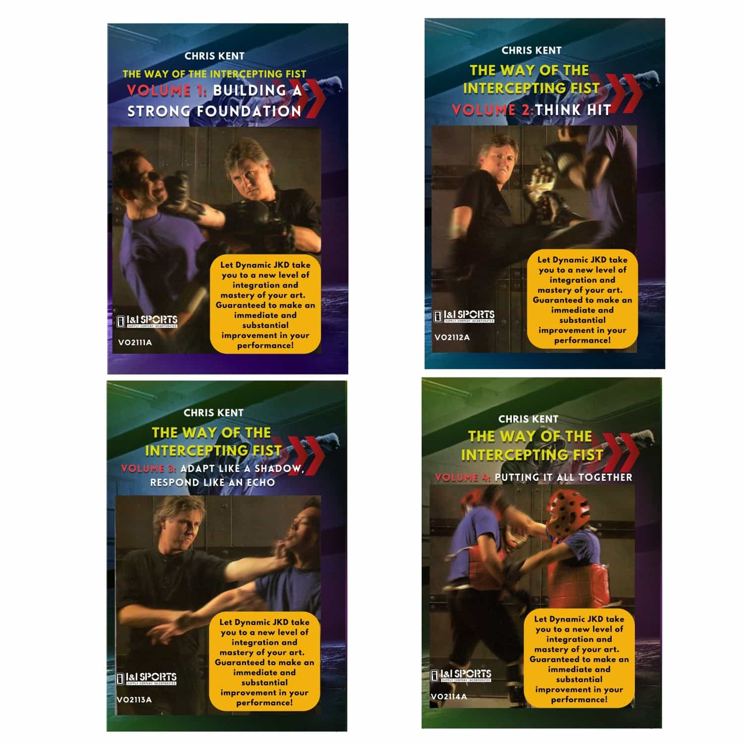 4 DVD Set Dynamic Jeet Kune Do by Chris Kent
