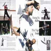 Dvd/Book Set Kung Fu Saber: Tiger Leaps Bladed Weapon Ted Mancuso