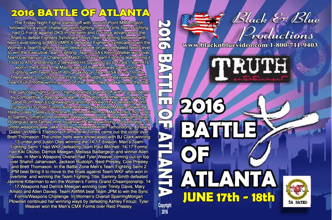 Battle Of Atlanta Karate Open Tournament DVD