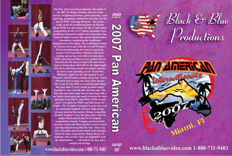 2007 Miami Pan American Internationals Karate Tournament DVD Forms