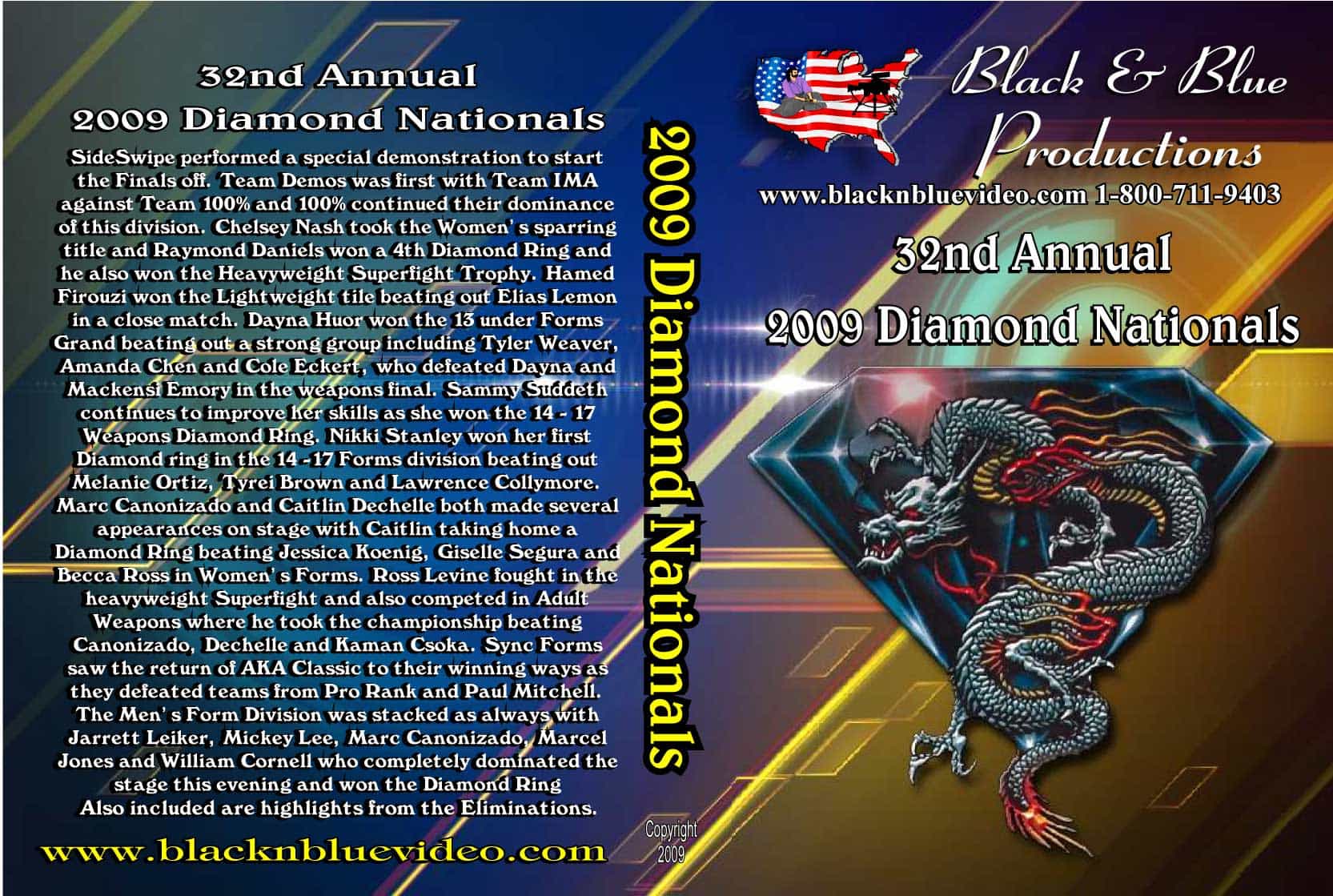 2009 Diamond Nationals World Championships Karate Tournament DVD