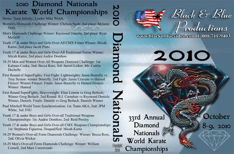 2010 33rd Diamond Nationals Karate Tournament DVD