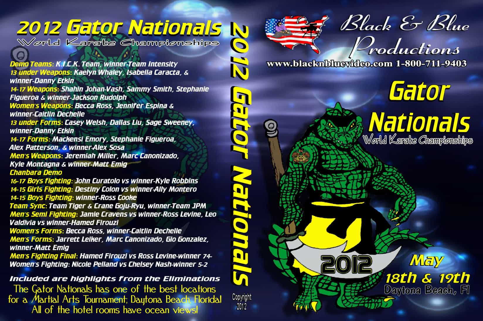2012 Gator Nationals Karate Tournament DVD